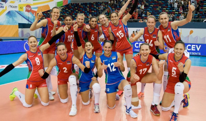 Voleybolcularimizdan Avropa cempionatinda ugurlu start, Azərbaycan millisi qadın voleybolçular arasında Avropa çempionatına start